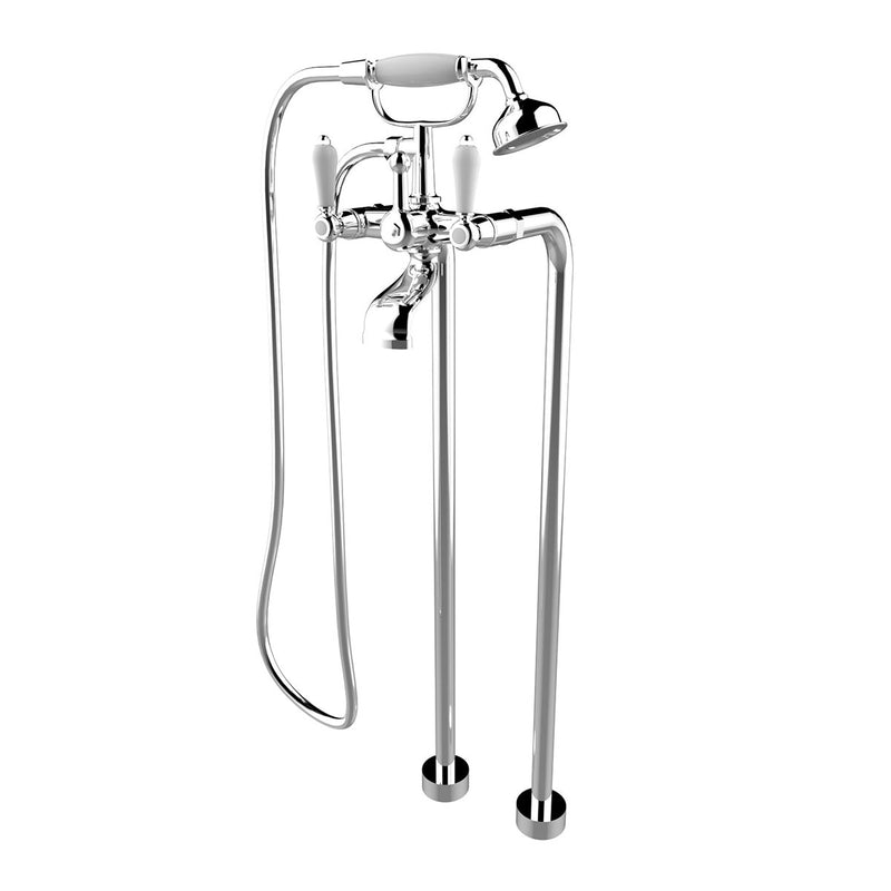 Darold Polished Chrome Free-Standing Faucet