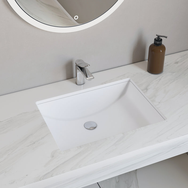 Denny Ceramic Undermount Glossy White Sink