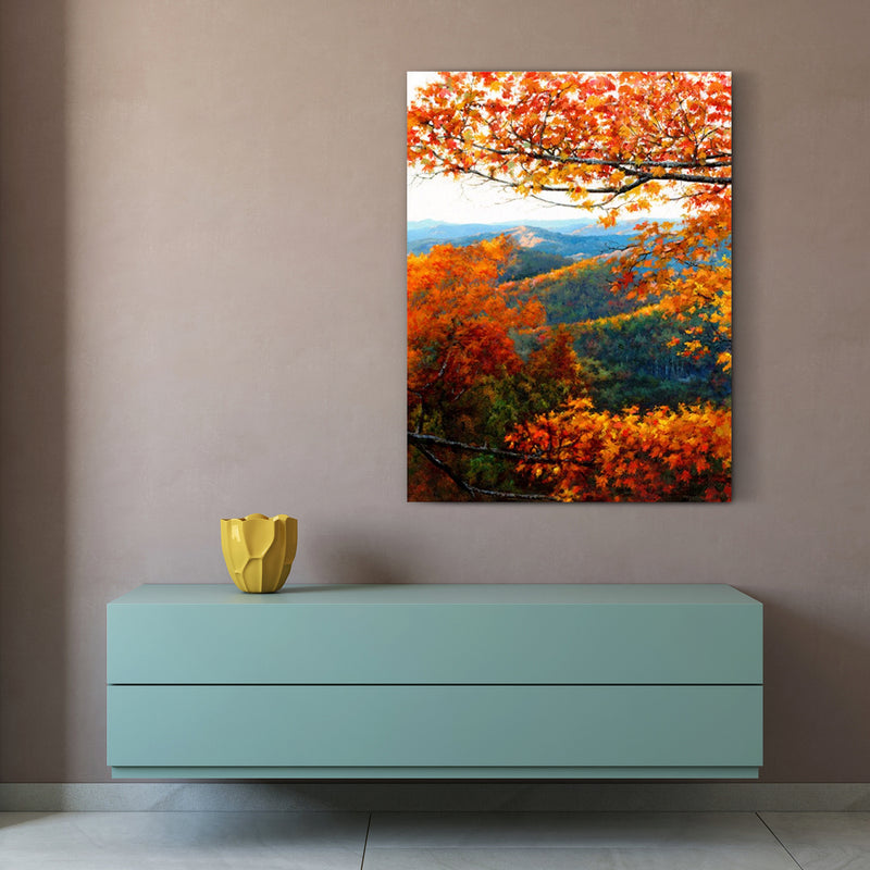 Falling leaves 36x45 Hand painted Premium Quality Canvas Wall art