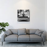 France 30x30 Black & White Premium Quality Canvas Wall art