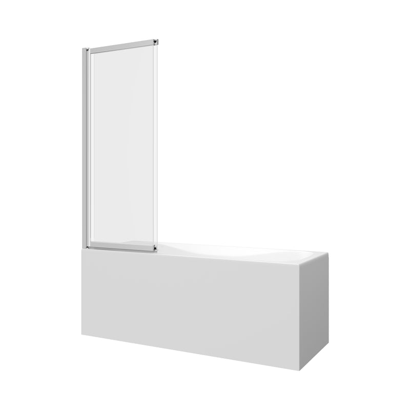 Ira Polished Chrome Rectangular Alcove Pivot Door Bath Screen