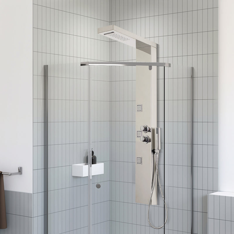 Jessie Chrome Finish with Rain shower head Shower Panel