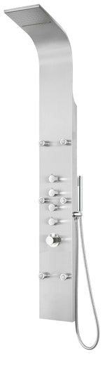 Leo Brushed Stainless Steel with Stainless steel hose Shower Panel