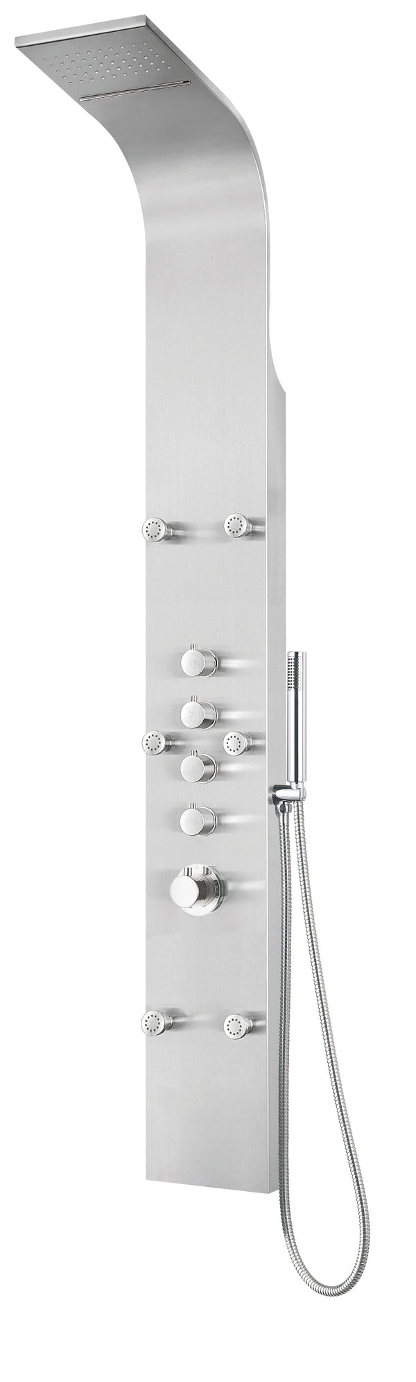 Leo Brushed Stainless Steel with Stainless steel hose Shower Panel