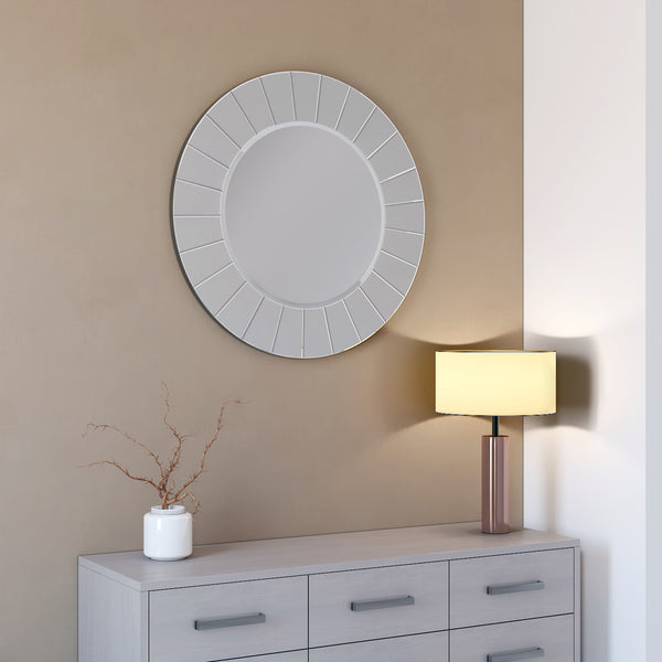 Melvin All-glass round mirror