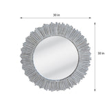 Reuben Decorative Wood Mirror