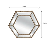 Wallace Beaded Hexagonal Mirror