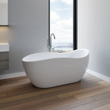 Berlin White High-gloss  Reversible Drain Acrylic Free-standing Tub