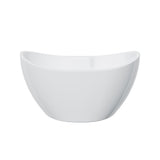 Bryce White High-gloss  Center Drain Acrylic Free-standing Tub