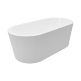 Cosmo White High-gloss  Center Drain Acrylic Free-standing Tub