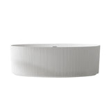 Daryl White High-gloss  Center Drain Acrylic Free-standing Tub