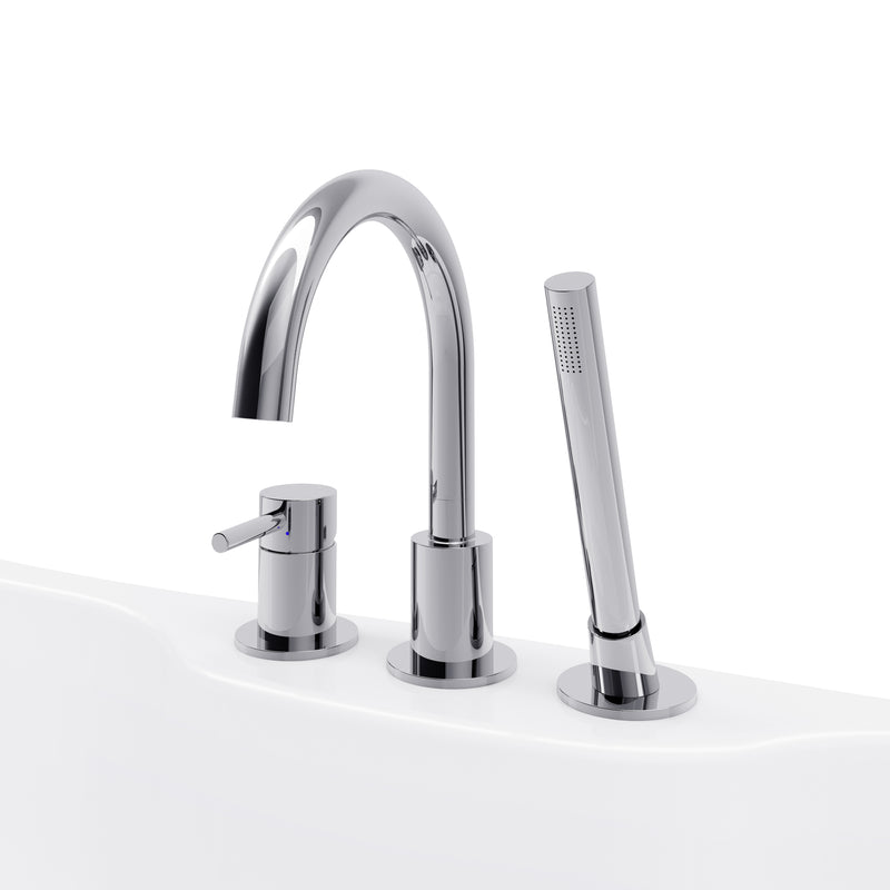 Esteban Polished Chrome Deck Mount Faucet