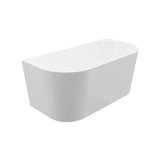 Gilmore White High-gloss  Center Drain Acrylic Free-standing Tub