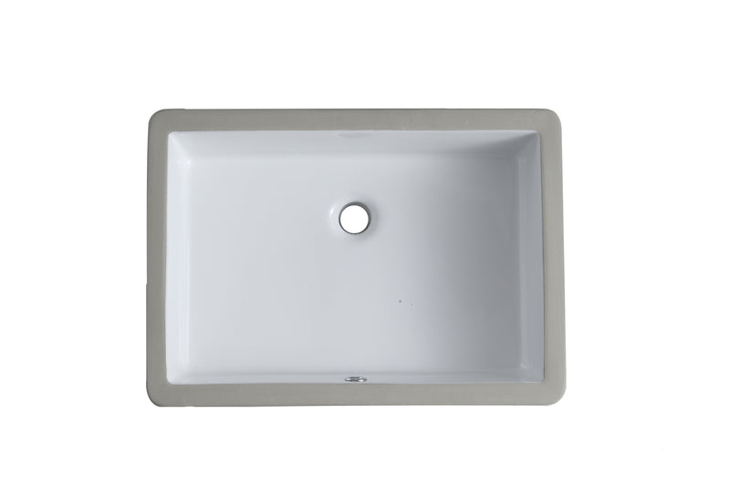 Jerrold Ceramic Undermount Glossy White Sink