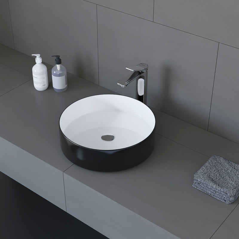 Marcelino Ceramic Over the Counter Black Matte Sink