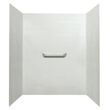 Sidney Alcove White High Gloss Acrylic Shower Wall